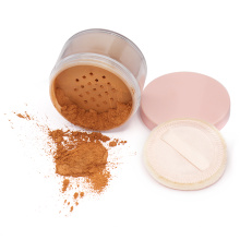 9 colors loose powder Oil Control Concealer Loose Powder With puff  foundation private label custom logo